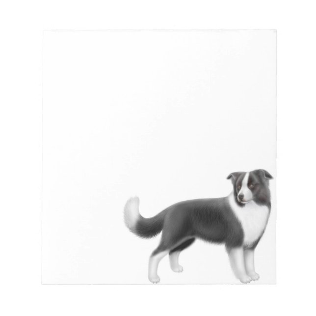 Signal d'alerte Collie Chien Bloc-notes (Devant)
