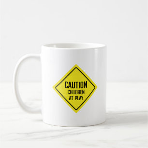 Signal de mise en garde des enfants en jeu   Mug c
