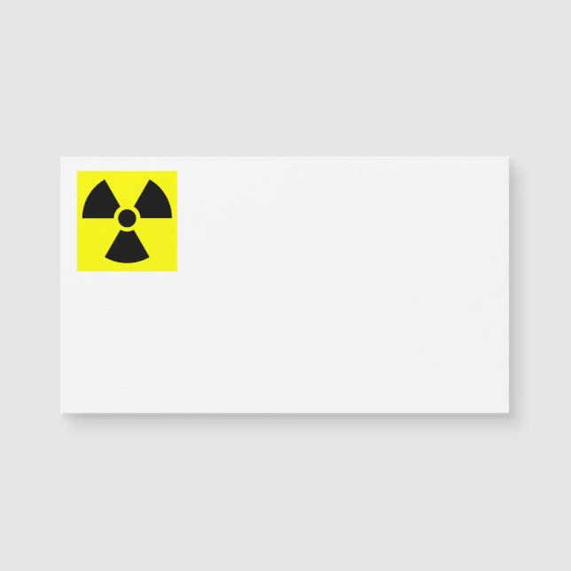 Signal de radiation Cartes de visite (Devant)