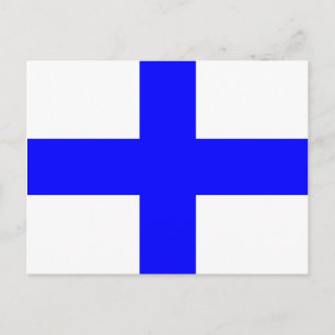 Signalbuchstabe der nautischen Alphabet-Flagge X Postkarte