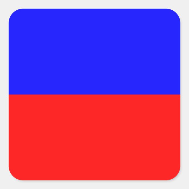 Signalbuchstabe E (Echo) Quadratischer Aufkleber (Vorderseite)