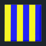 Signalbuchstabe G (Golf) Magnet<br><div class="desc">Nautical Flag Signal Letter G Square Kühlschrankmagnet. Square Marine Signal Flag bedeutet "Golf" - Buchstabe G mit gelben und blauen Streifen Muster Farbbalken Magnet.</div>