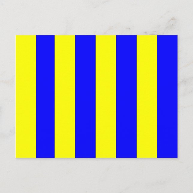 Signalbuchstabe G (Golf) Postkarte (Vorderseite)