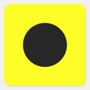 Signalbuchstabe I (Indien) für die Kennzeichnung v Quadratischer Aufkleber