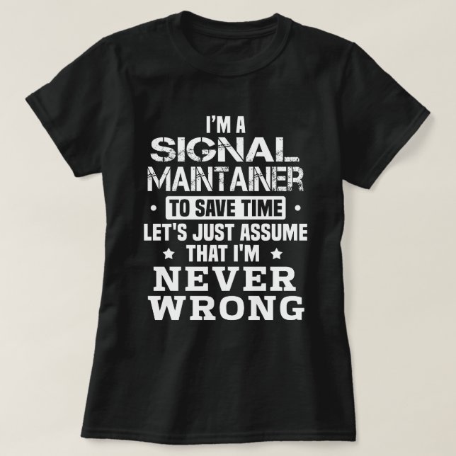 Signalerhalter T-Shirt (Design vorne)
