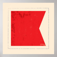 Signalflagge "B" für den Buchstaben