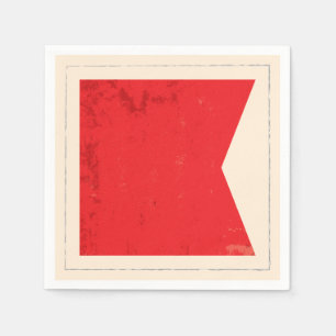 Signalflagge "B" für den Buchstaben Serviette
