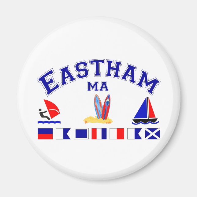 Signalflagge Eastham MA Magnet (Vorne)