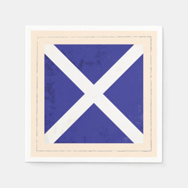Signalflagge "M" für den optischen Buchstaben Serviette (Vorderseite)