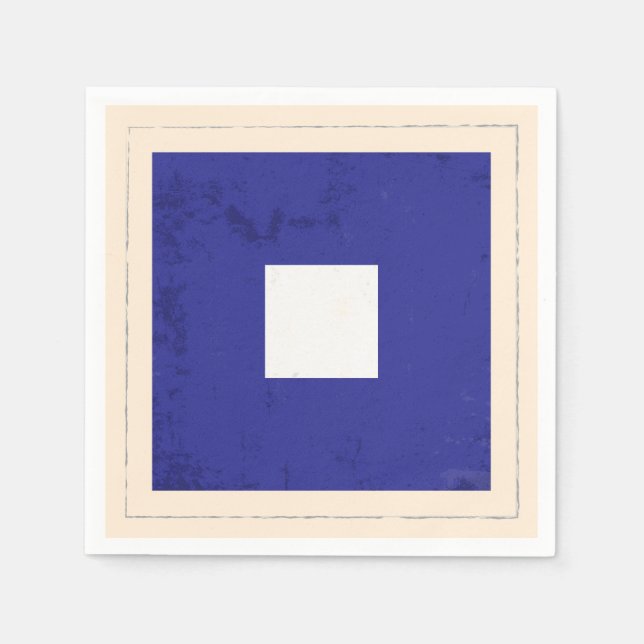 Signalflagge "P" für den Buchstaben Serviette (Vorderseite)