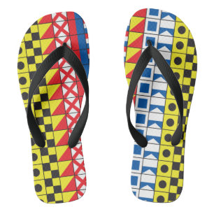 Signalflags pattern_I Liebe zum Segeln Flip Flops
