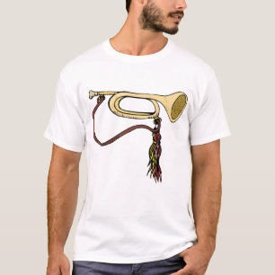 Signalhorn-Horn mit Schnur-grafischem T-Shirt