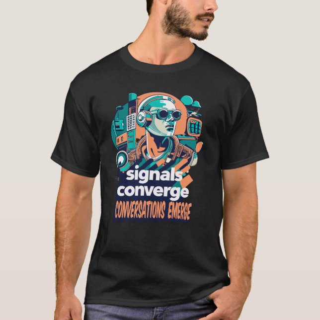 Signalkonvergenz, Telekommunikation T-Shirt (Vorderseite)