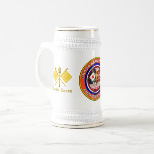 Signalkorps der Proud-Armee Veteran Bierglas