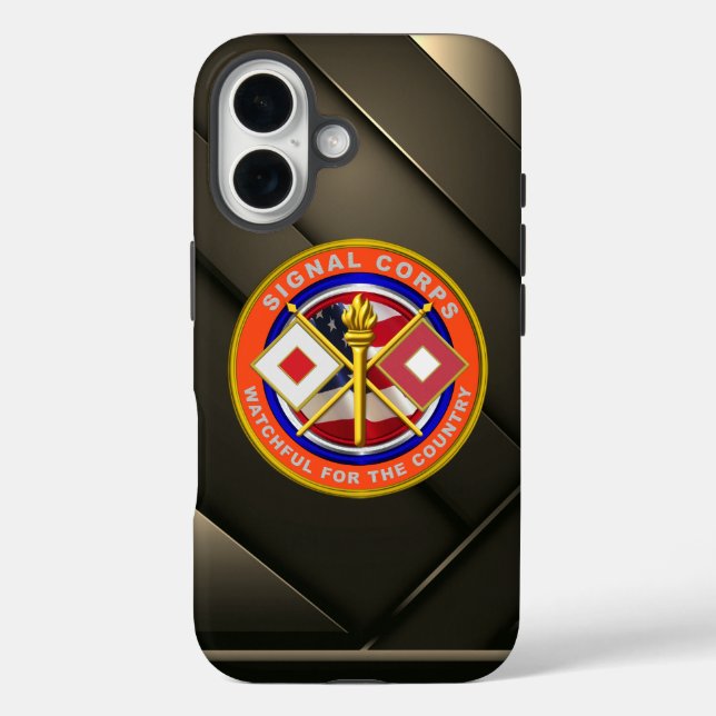 Signalkorps iPhone 16 Hülle (Rückseite)
