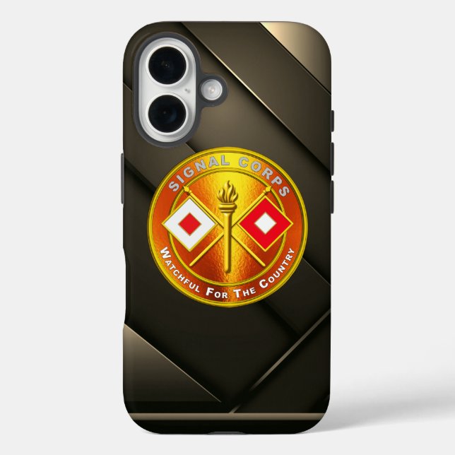 Signalkorps iPhone 16 Hülle (Rückseite)
