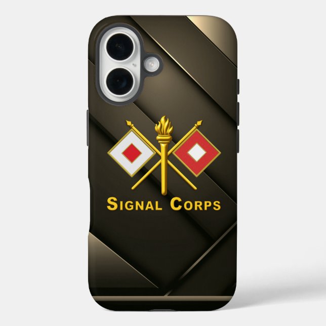 Signalkorps iPhone 16 Hülle (Rückseite)