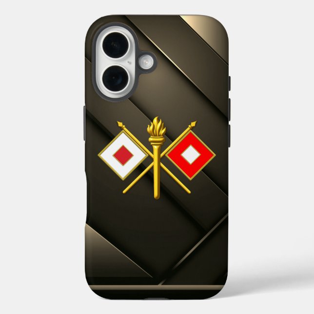 Signalkorps iPhone 16 Hülle (Rückseite)