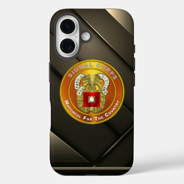 Signalkorps iPhone 16 Hülle (Rückseite)