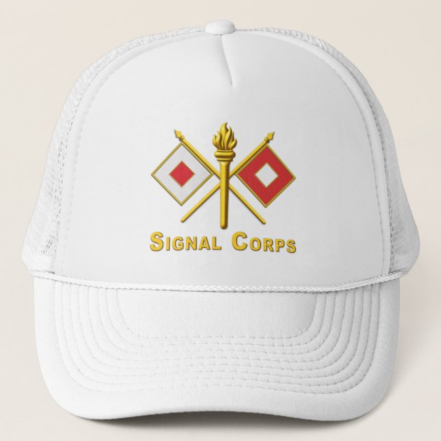 Signalkorps Veteran Truckerkappe (Vorderseite)