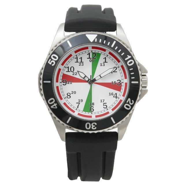Signalzeichen für die Funkraumuhr Armbanduhr (Vorderseite)