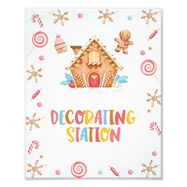 Signatur der Gingerbread House Decoration Fotodruck (Vorne)