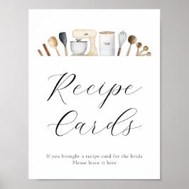 Signatur der Rezeptkarte Poster