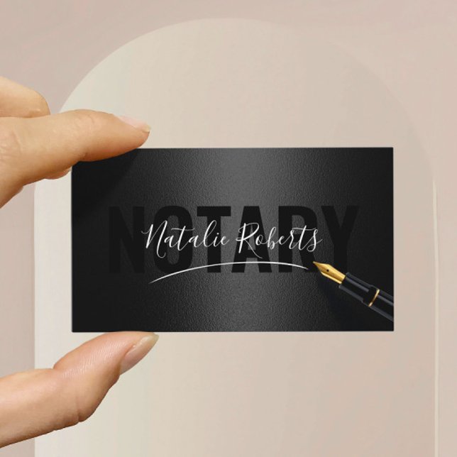 Signatur des mobilen Notdienstes Black & Rose Gold Visitenkarte (Von Creator hochgeladen)