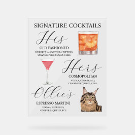 Signatur des Pet-Bar Acrylschild