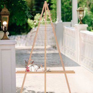 Signatur des Pumpkin-Hochzeit im Herbst-Programms Acrylschild