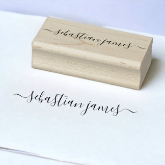 Signatur Elegant Personalisiert Gummistempel