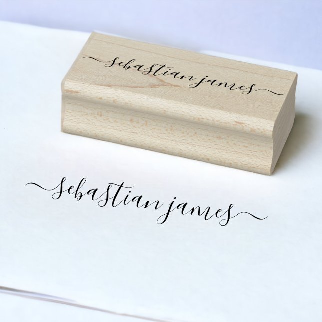 Signatur Elegant Personalisiert Gummistempel (Signature Elegant Personalized Rubber Stamp from Ricaso. Easy way to sign documents.)