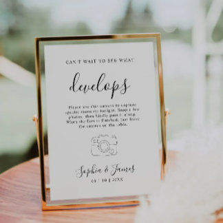 Signatur für Hochzeitsszenario-Foto Einladung