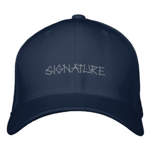 Signatur individuell bedruckte Wollmütze klassisch Bestickte Baseballkappe