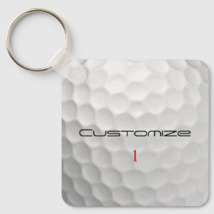 Signatur-Serie 1 personalisierte Golfball-Geschenk Schlüsselanhänger