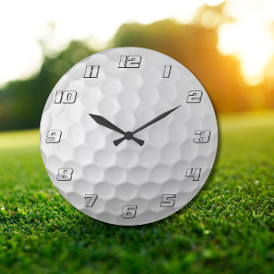Signatur-Serie Golfball-Geschenke Große Wanduhr