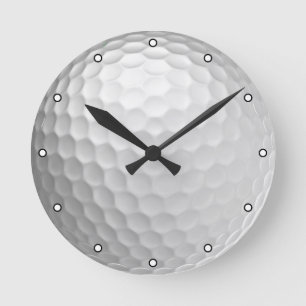 Signatur-Serie Golfball-Geschenke Runde Wanduhr
