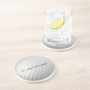 Signatur-Serie Personalisierte Golfball-Geschenke Getränkeuntersetzer