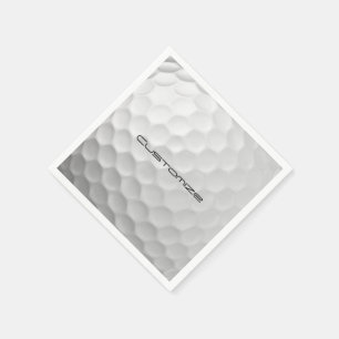 Signatur-Serie Personalisierte Golfball-Geschenke Serviette
