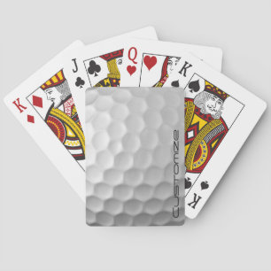 Signatur-Serie Personalisierte Golfball-Geschenke Spielkarten