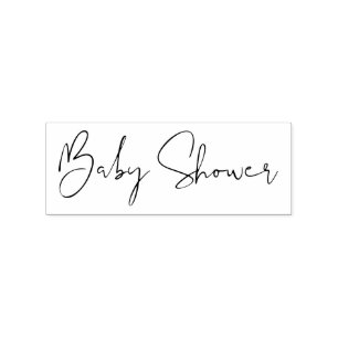 Signatur-Skript Einfache Babyparty Gummistempel