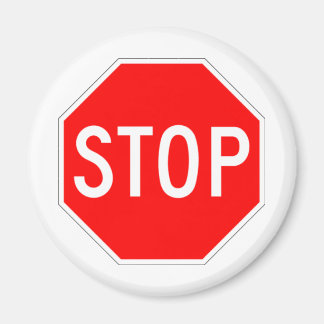Signatur stoppen - Autobahn Hexagon Magnet