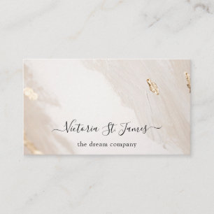 Signatur Vintage Gold Beige Blush Visitenkarte