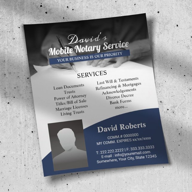 Signatur von Agent-Fotos für Notar-Mobilfunk Flyer (Von Creator hochgeladen)