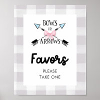 Signatur von Bows oder Pfeilen für Gender-Favorite