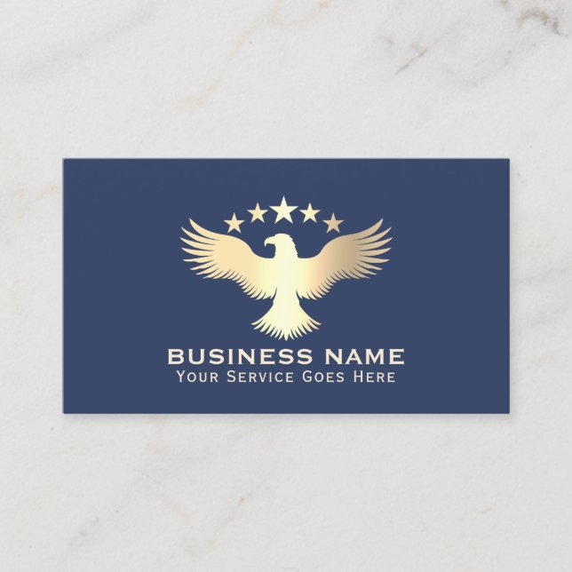 Signatur von Notar-Agent-Gold-Adle-Logo-Foto Visitenkarte (Vorderseite)