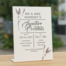 Signature Cocktails Lavendel Wedding Drinks unterz