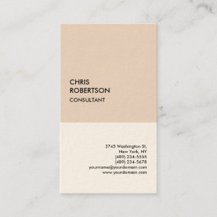 Signature Cream Special Minimalistisch Moderne ein Visitenkarte