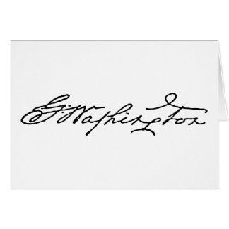Signature de George Washington