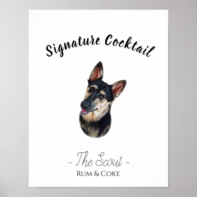 Signature Drink Sign Poster (Vorne)